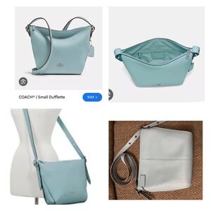 Coach crossbody purse teal blue
